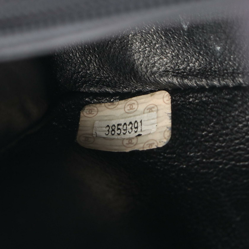 香奈兒 (CHANEL) Matelasse 迷你鏈條手提包，羊皮材質，黑色，金色五金，二手，女士，雙C標誌-4