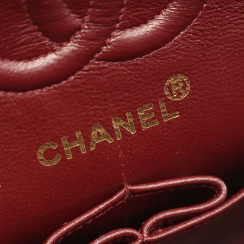 香奈兒 (CHANEL) Matelasse 雙蓋鏈條肩背包 A01113 羊皮黑色金色五金二手-3