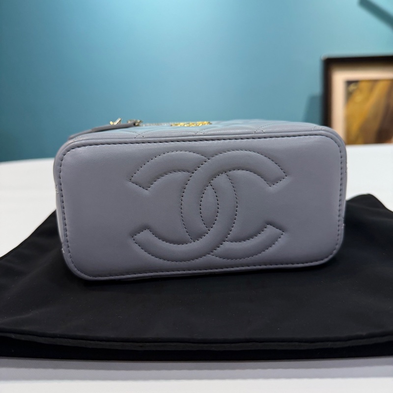 Chanel 香奈兒 23B 金柱調節扣 灰色長盒子  有鏡子 新鐳射 芯片款 有塵袋-4