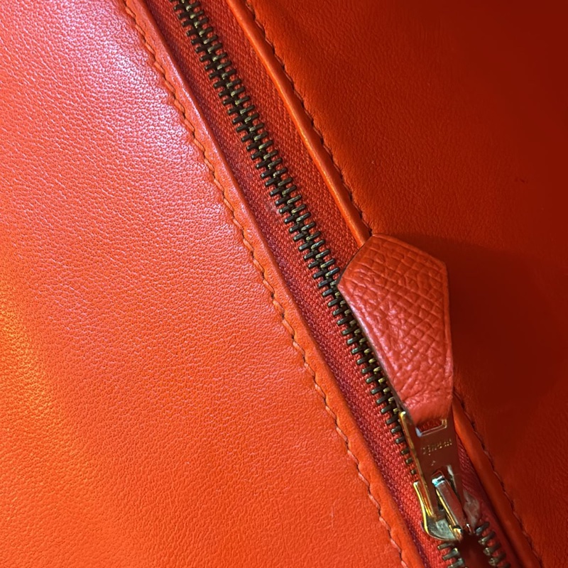 Hermes Constance 愛馬仕 康康24 橘紅色金扣-10