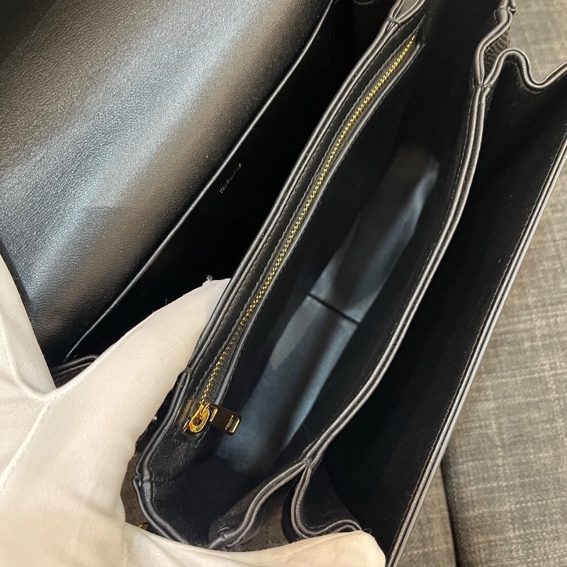 Celine Triomphe Lizard ( Black / Gold )-5