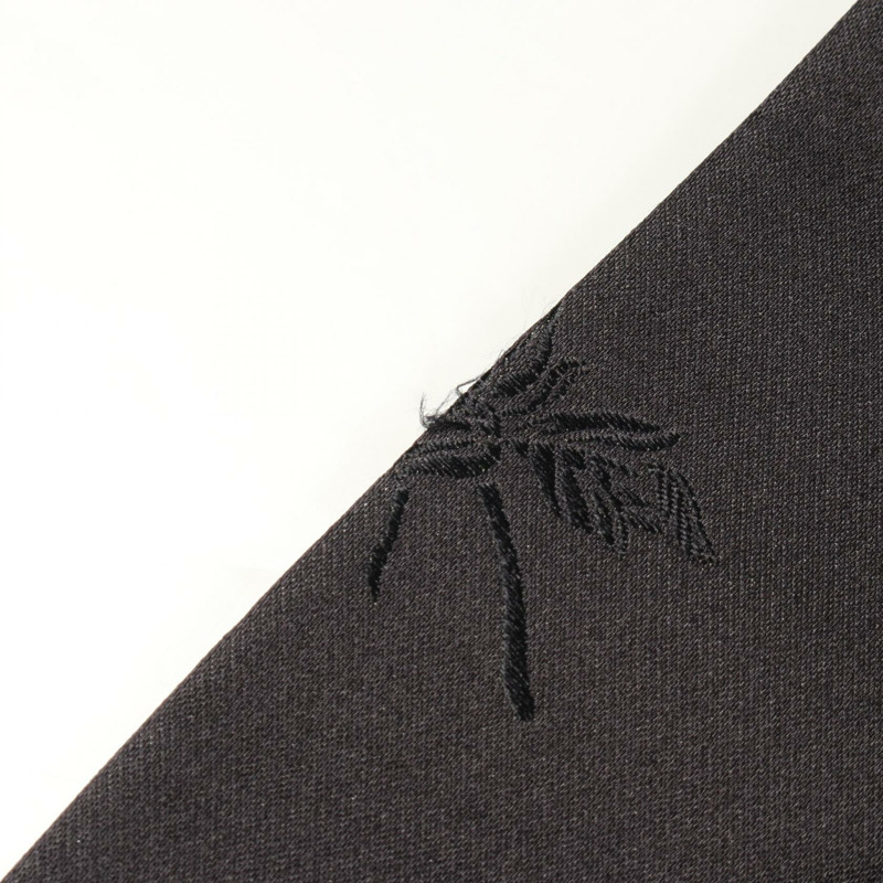 愛馬仕刺繡訂製絲質黑色金色女式夾克，二手，尺寸34-4