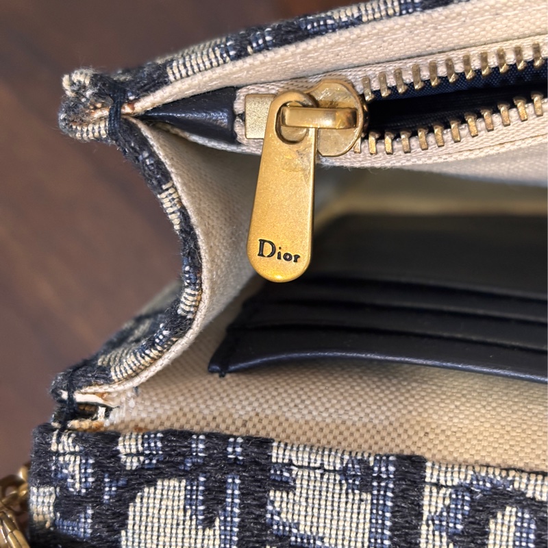 Dior woc 迪奧經典藍色老花馬鞍斜背包-6