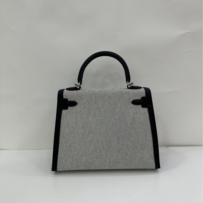 Hermes 愛馬仕 kelly25 黑白熊貓 K刻 有購證-2