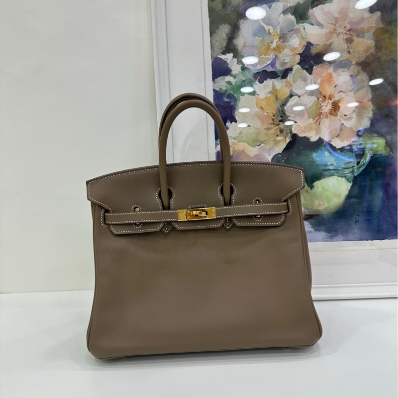 Hermes愛馬仕 birkin25 大象灰金扣Swift皮 X刻-1