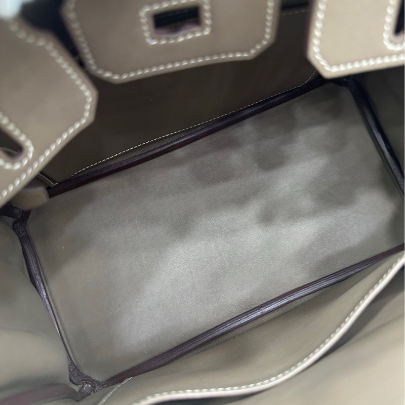 Hermes愛馬仕 birkin25 大象灰金扣Swift皮 X刻-8