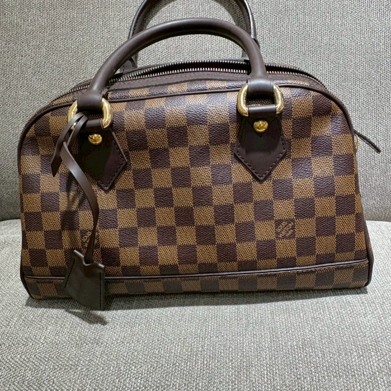 Louis Vuitton 棋盤格波士頓手提包-0
