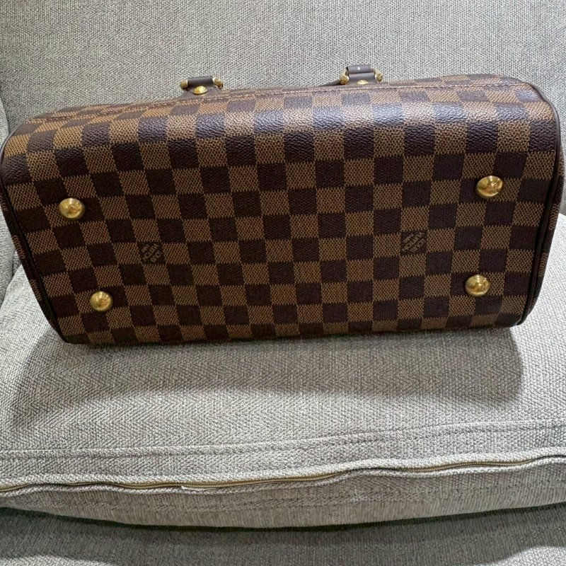 Louis Vuitton 棋盤格波士頓手提包-4