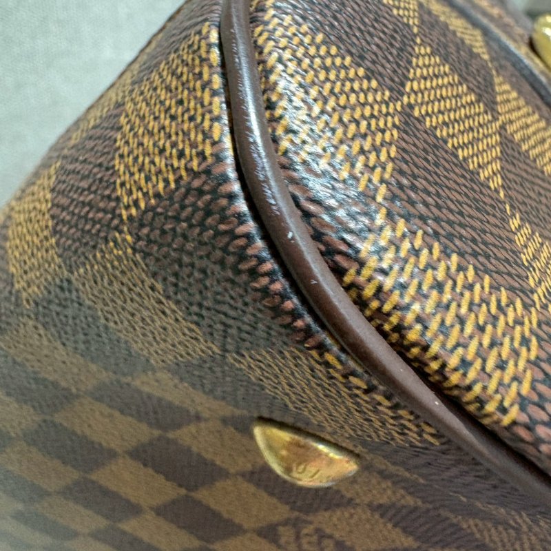Louis Vuitton 棋盤格波士頓手提包-6