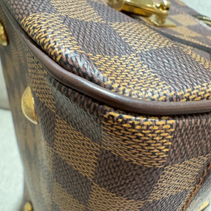 Louis Vuitton 棋盤格波士頓手提包-7