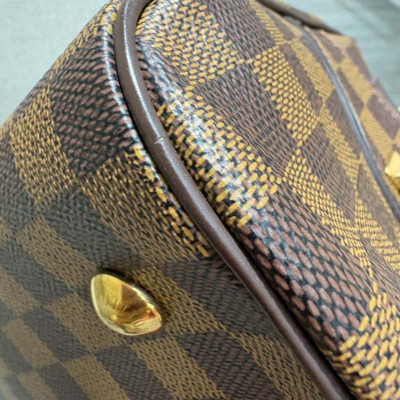 Louis Vuitton 棋盤格波士頓手提包-8