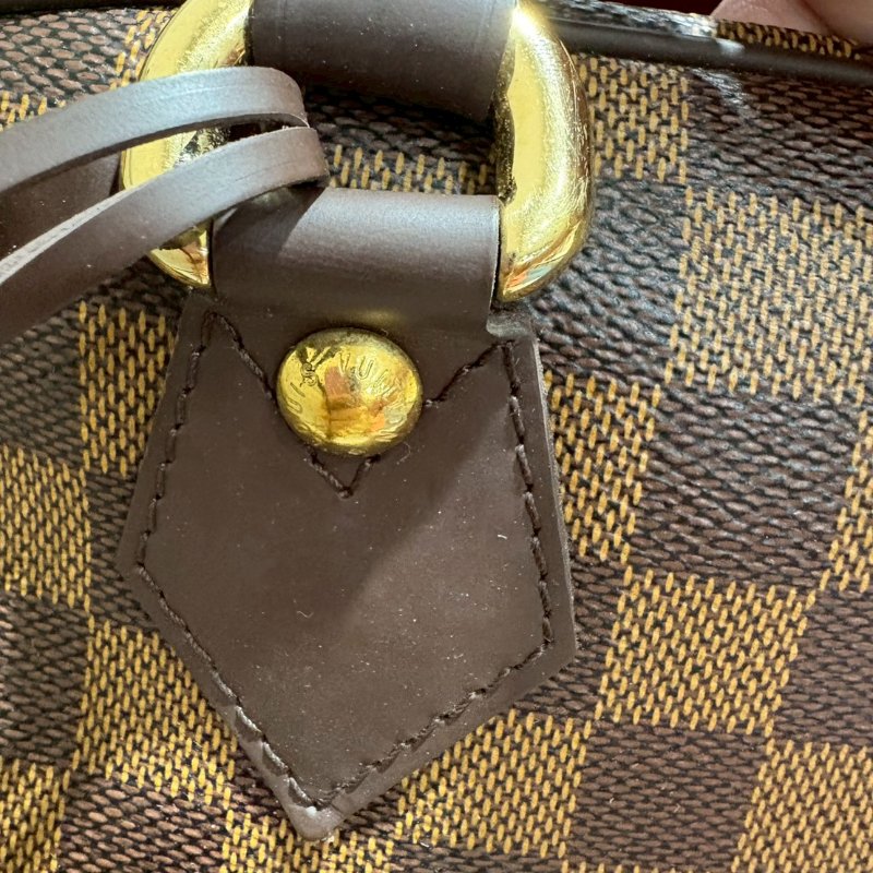 Louis Vuitton 棋盤格波士頓手提包-17