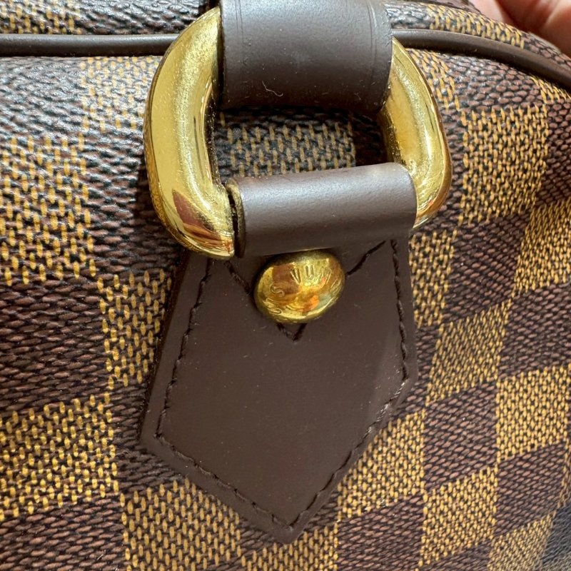 Louis Vuitton 棋盤格波士頓手提包-18