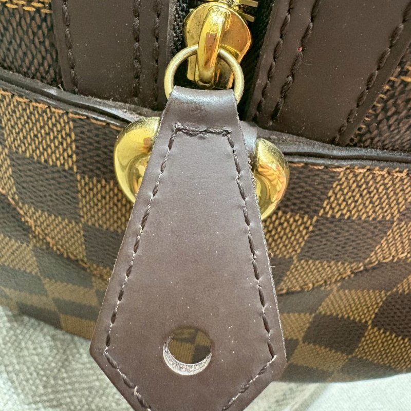 Louis Vuitton 棋盤格波士頓手提包-24