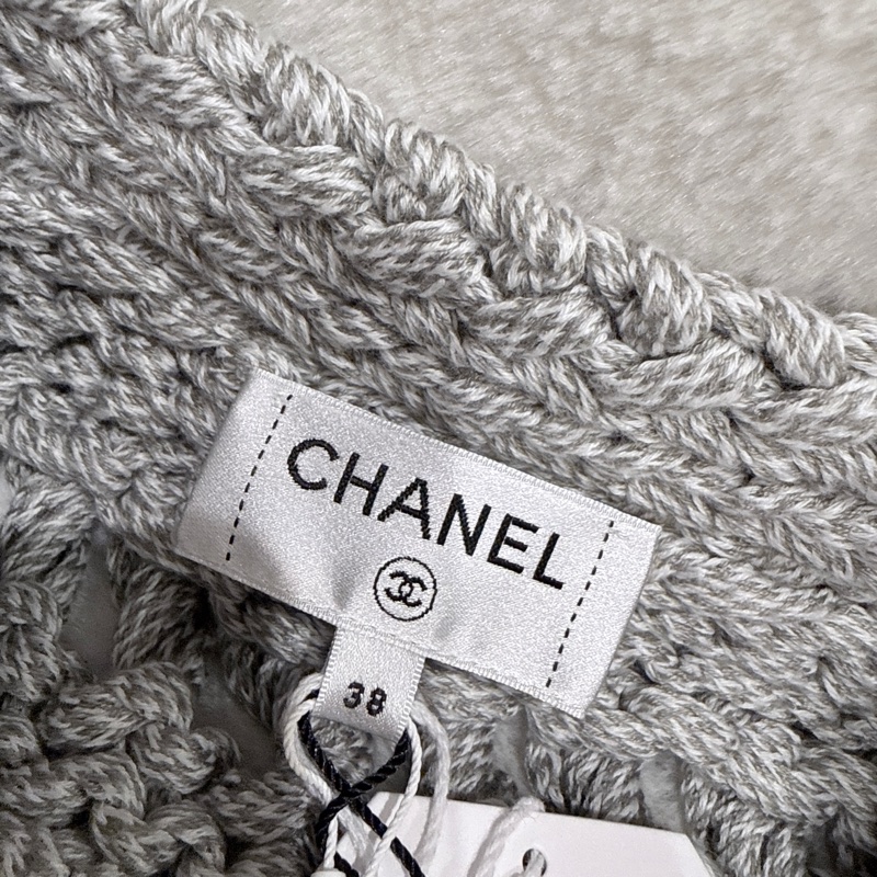 全新✨Chanel✨Jennie同款25C細閃粗鉤針針織 原價26萬-6