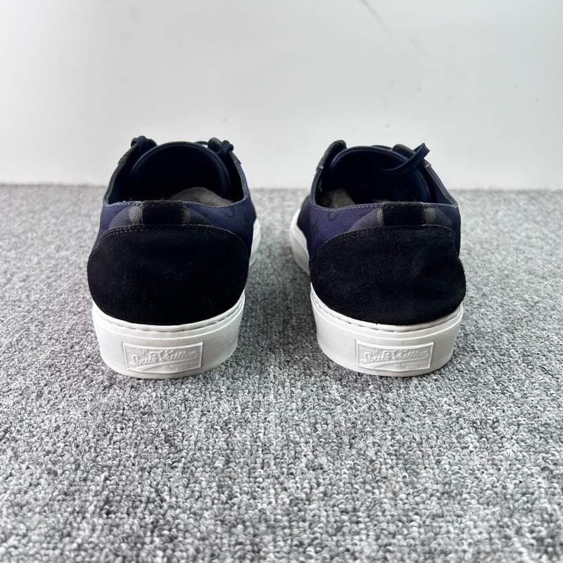 Louis Vuitton 路易威登 LV 帆布鞋板鞋 星空藍色老花滿印 尺碼:42.5-5
