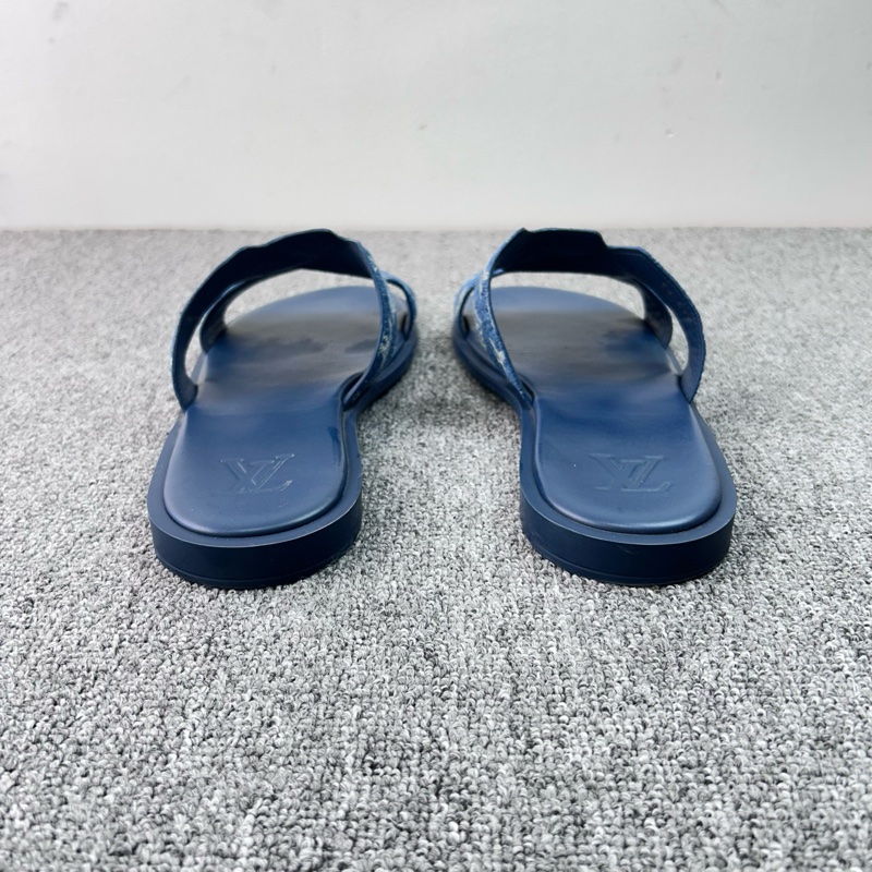Louis Vuitton 路易威登 LV  Oasis牛仔滿印logo丹寧一字拖鞋 尺碼：43碼-5