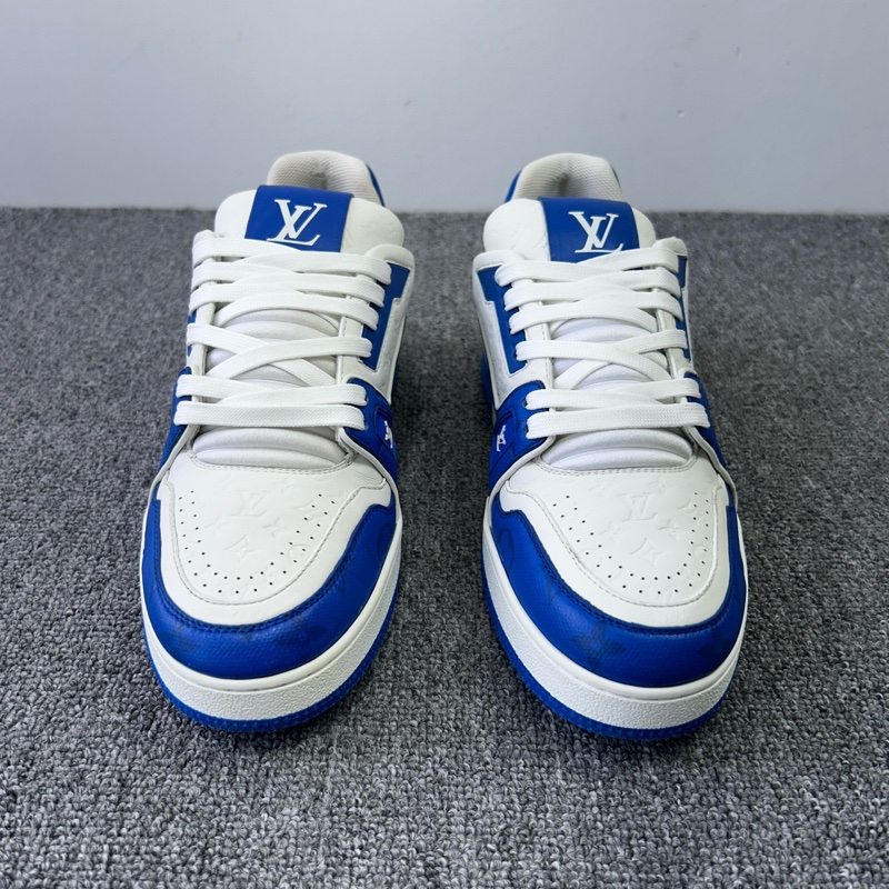 Louis Vuitton 路易威登 LV 白藍浮雕 Trainer 休閒鞋 尺碼:41碼-3