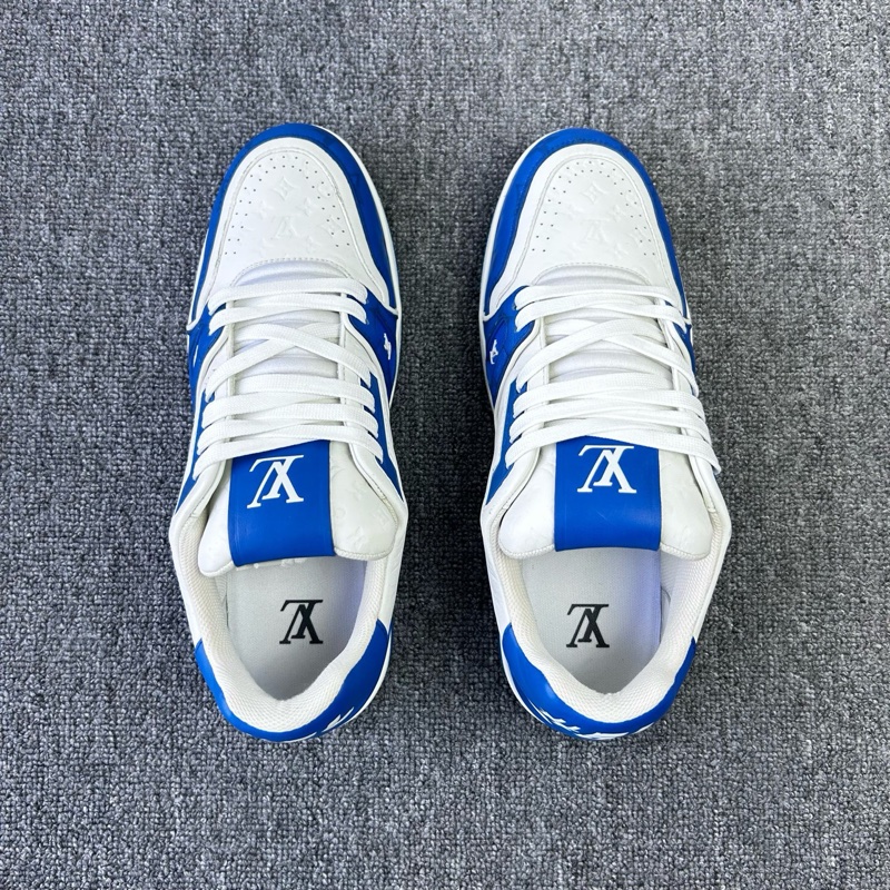 Louis Vuitton 路易威登 LV 白藍浮雕 Trainer 休閒鞋 尺碼:41碼-4
