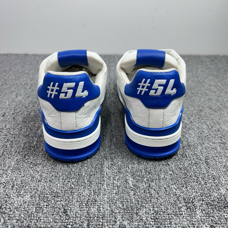 Louis Vuitton 路易威登 LV 白藍浮雕 Trainer 休閒鞋 尺碼:41碼-5