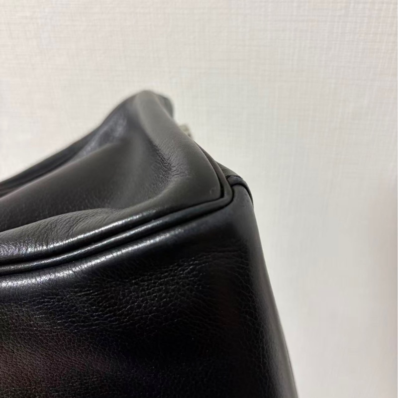 Hermes 愛馬仕 Kelly 32 黑銀 Everg皮 框 M 刻-10
