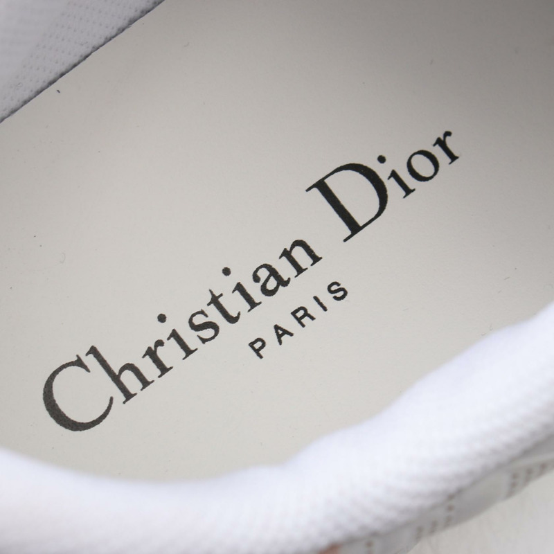 Dior Dior One Oblique 運動鞋,白色/粉紅色,二手女款,尺寸 37-4