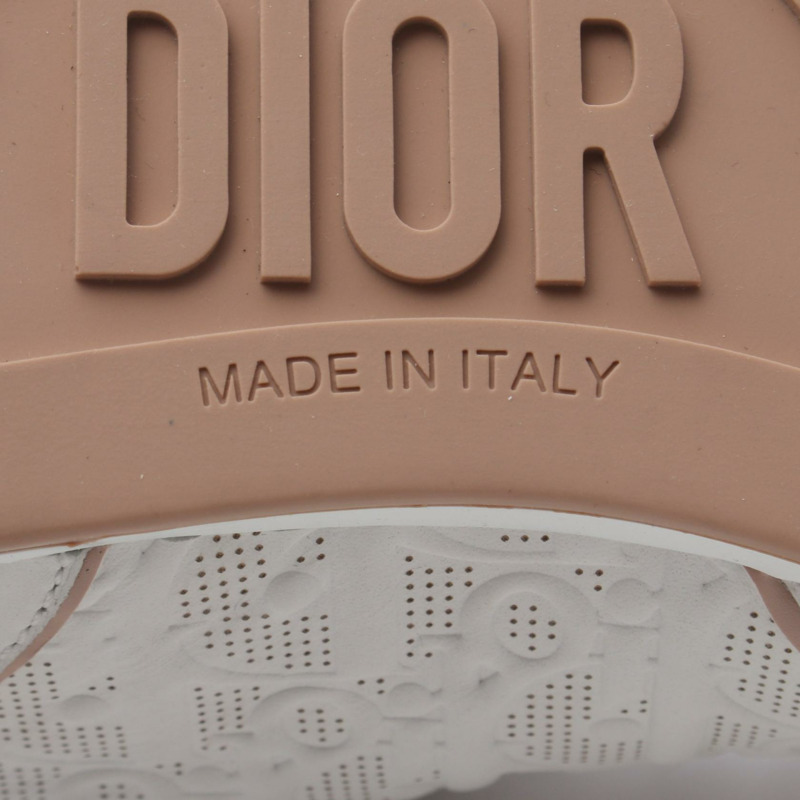Dior Dior One Oblique 運動鞋,白色/粉紅色,二手女款,尺寸 37-6