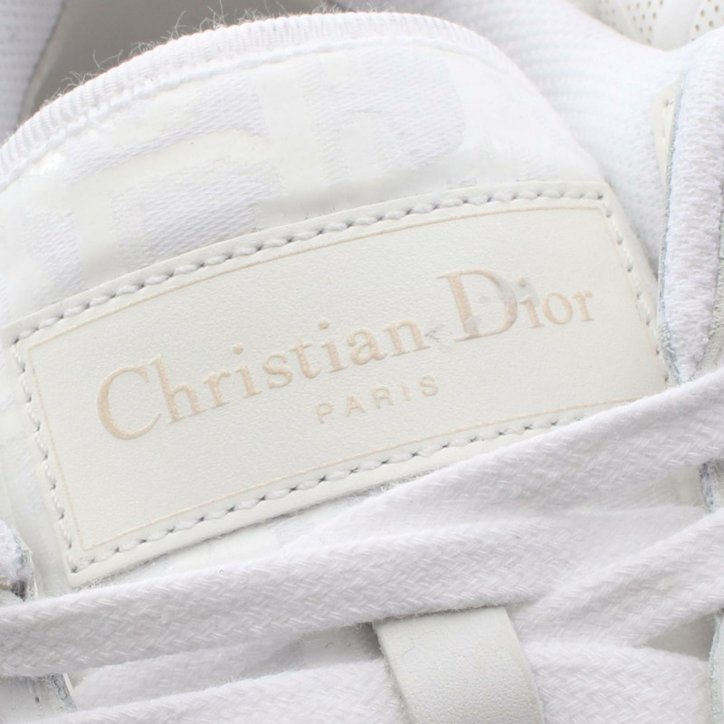Dior Dior One Oblique 運動鞋,白色/粉紅色,二手女款,尺寸 37-7
