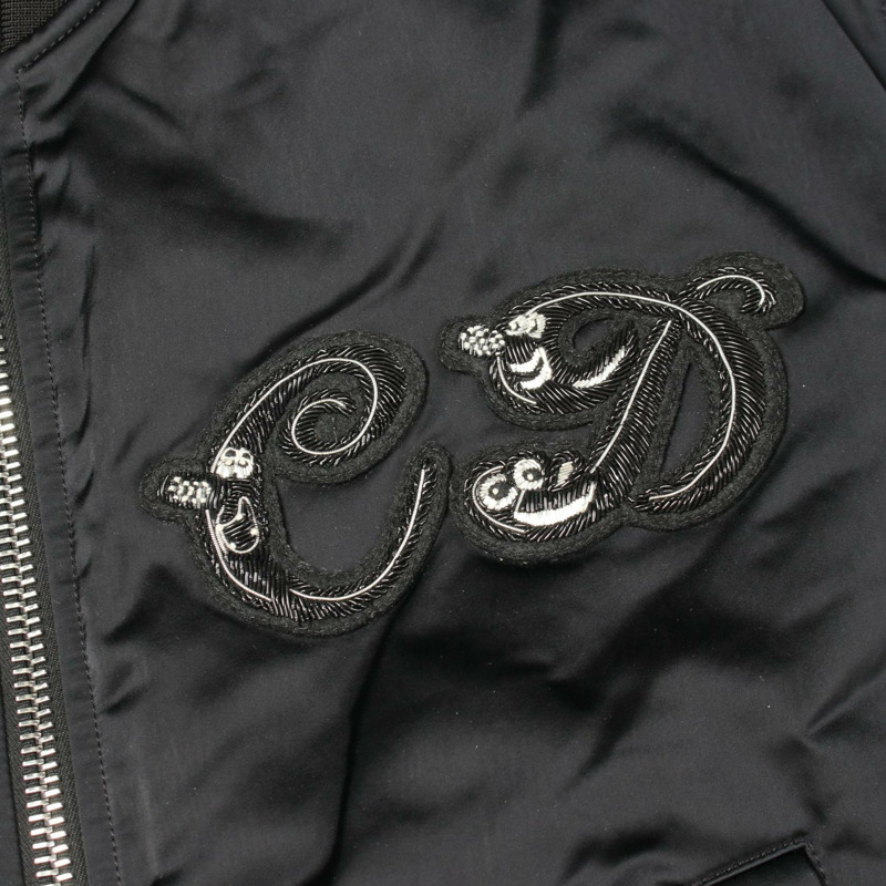 Dior KENNY SCHARF Logo Jacket Blouson 94TC439H5124 尼龍黑二手男款 #48-6