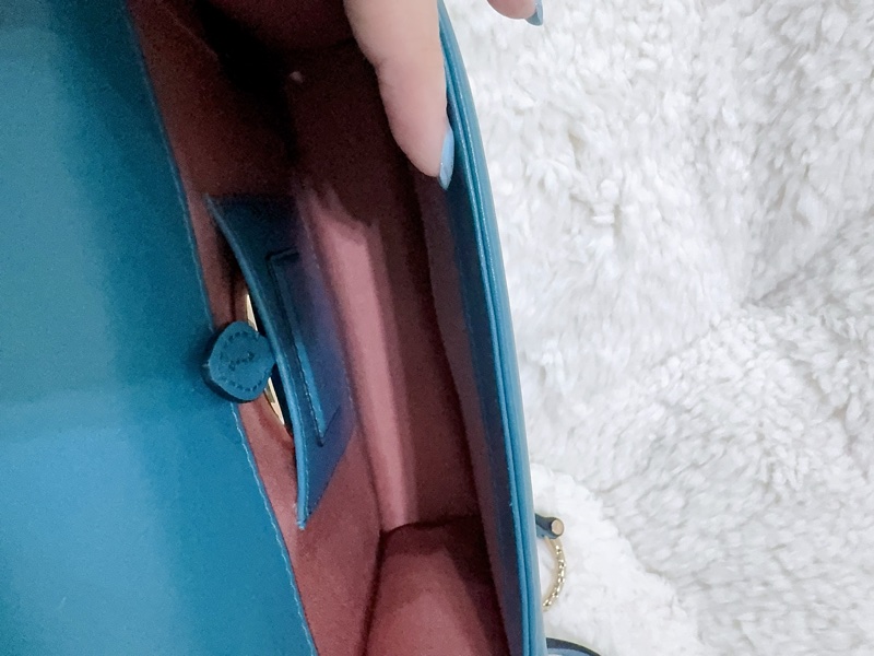 BVLGARI 孔雀藍/綠松石色經典橫版蛇頭包（全配）-28