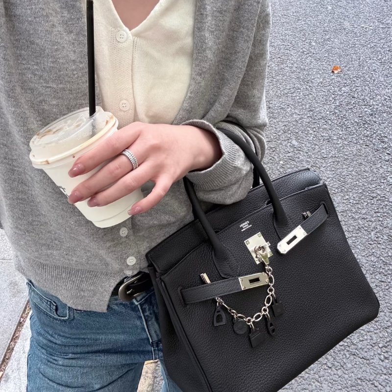 HERMES Birkin 30 - 黑銀 G-1