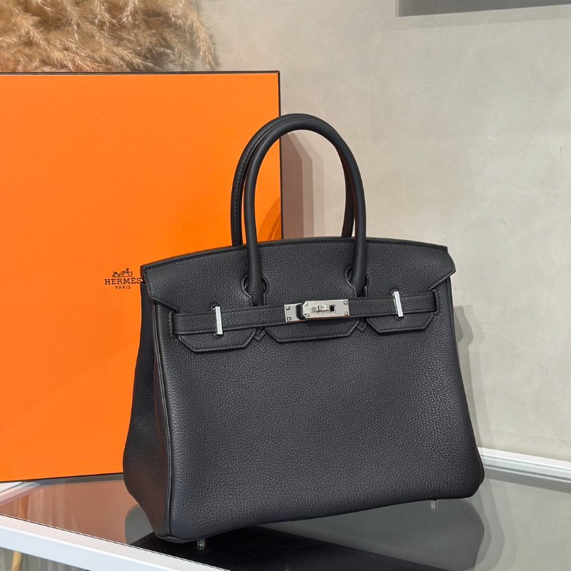 HERMES Birkin 30 - 黑銀 G-2