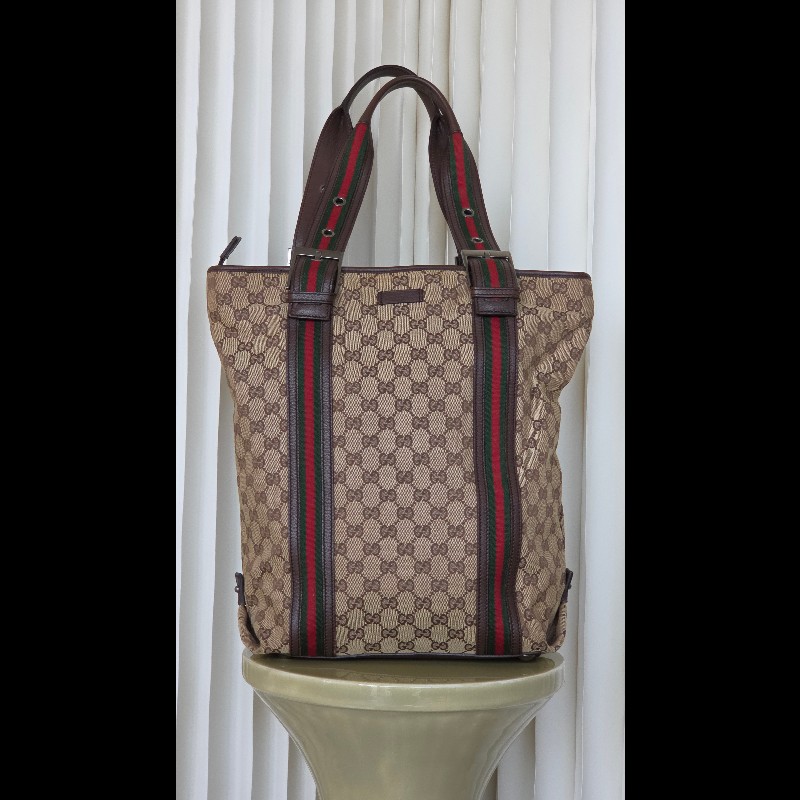 古馳帆布鋼琴拖特肩背／手提包 GUCCI monogram-0