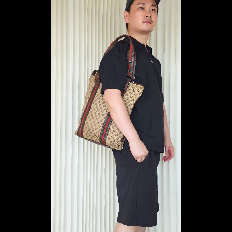 古馳帆布鋼琴拖特肩背／手提包 GUCCI monogram-3