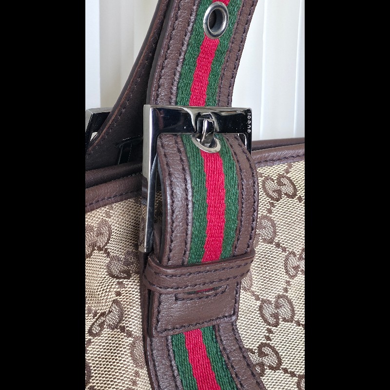 古馳帆布鋼琴拖特肩背／手提包 GUCCI monogram-6