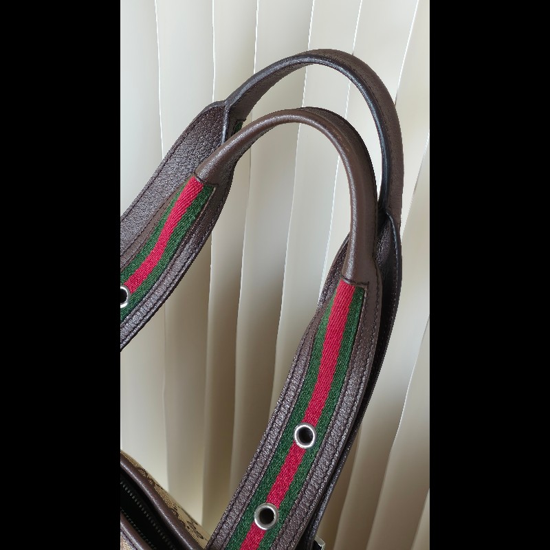 古馳帆布鋼琴拖特肩背／手提包 GUCCI monogram-7