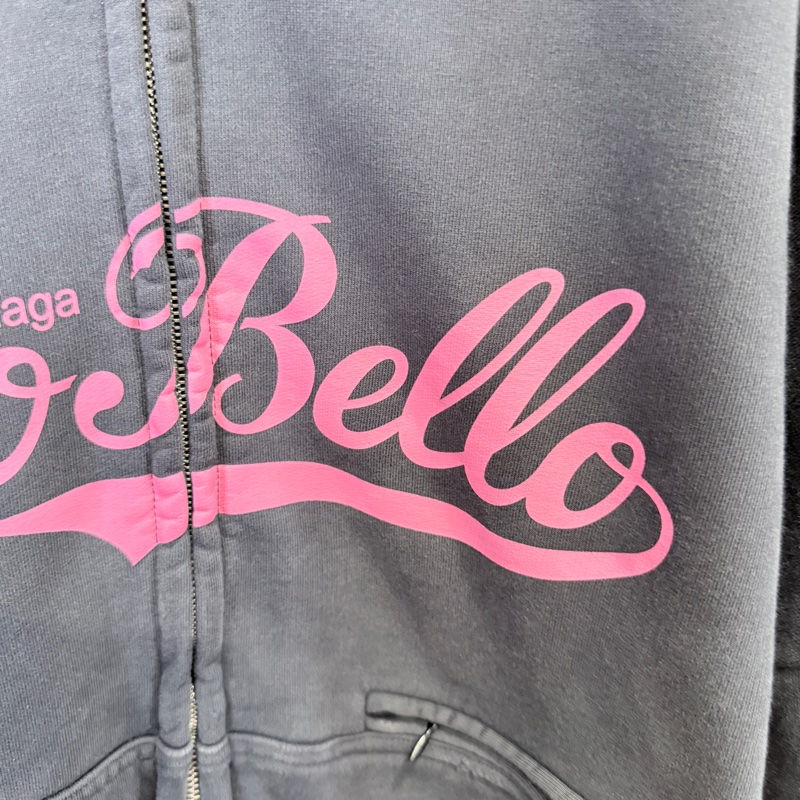 Balenciaga✨ CIAO BELLO做舊長袖Oversize連帽外套 男女皆可 原價7萬多-3