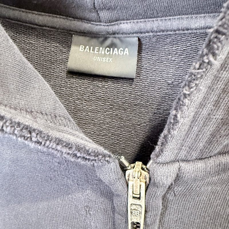 Balenciaga✨ CIAO BELLO做舊長袖Oversize連帽外套 男女皆可 原價7萬多-4