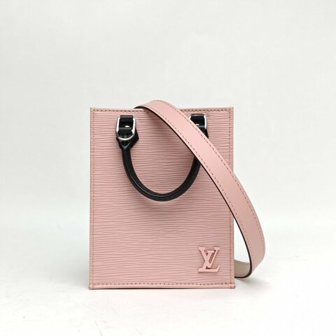 LOUIS VUITTON PETITSACPLAT琴譜包粉色EPI水波紋牛皮2020肩背包