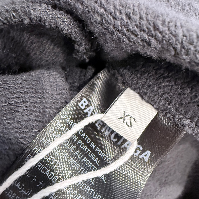 Balenciaga✨2025冬季簽名塗鴉拼接Oversize連帽外套 男女皆可 原價7萬多-10
