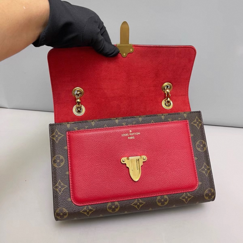 LV路易威登victoire老花紅色維多利亞-6