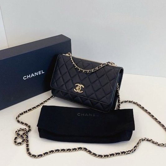 香奈兒/Chanel 黑金Trendy CC Woc鏈條包-3