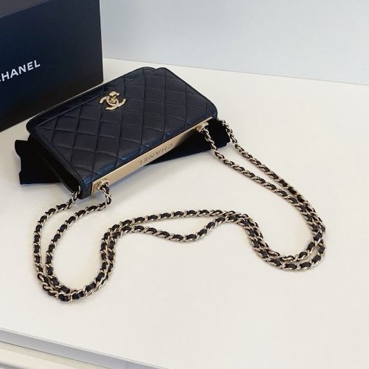 香奈兒/Chanel 黑金Trendy CC Woc鏈條包-9