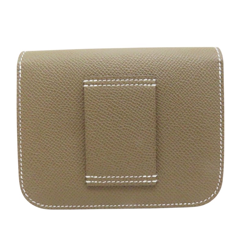大象灰 Epsom牛皮 Constance slim Wallet 零錢包 W刻 【HERMES 愛馬仕】-1