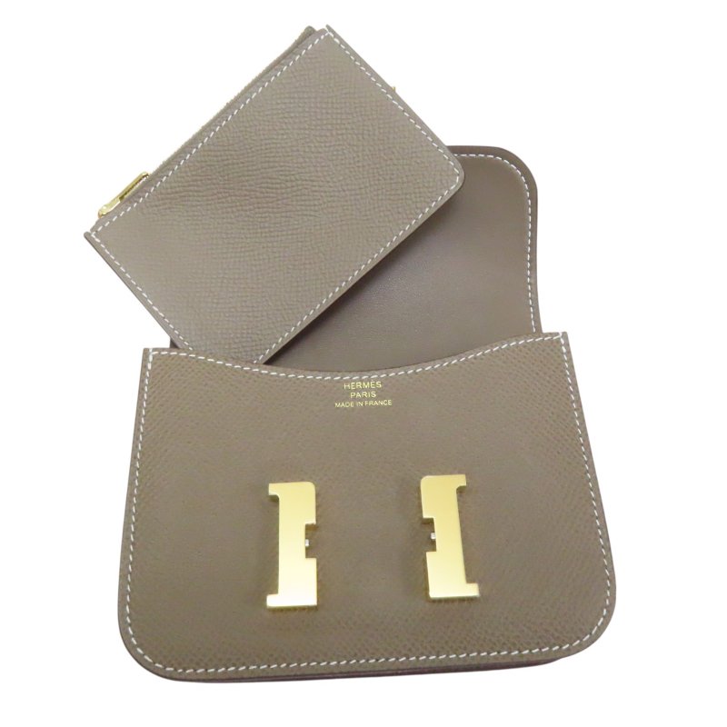 大象灰 Epsom牛皮 Constance slim Wallet 零錢包 W刻 【HERMES 愛馬仕】-4