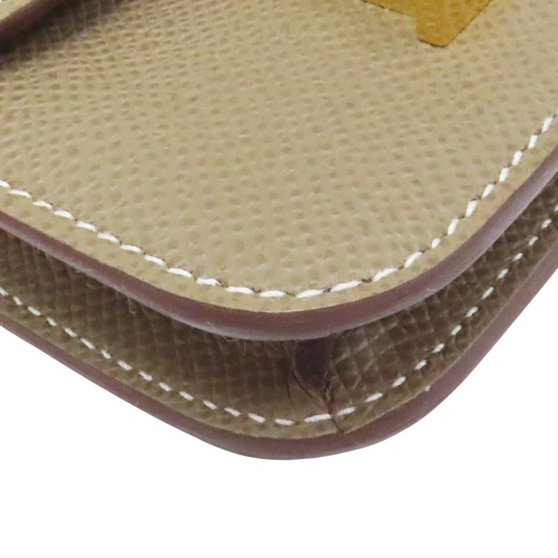 大象灰 Epsom牛皮 Constance slim Wallet 零錢包 W刻 【HERMES 愛馬仕】-5