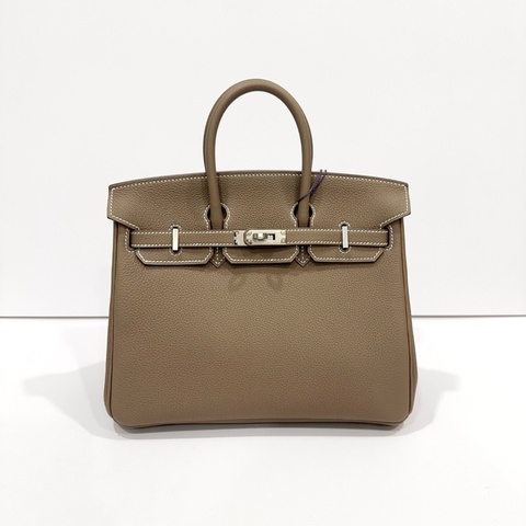 🔥愛馬仕Hermes Birkin 25 大象灰銀扣G刻 全新🆕正品❤️