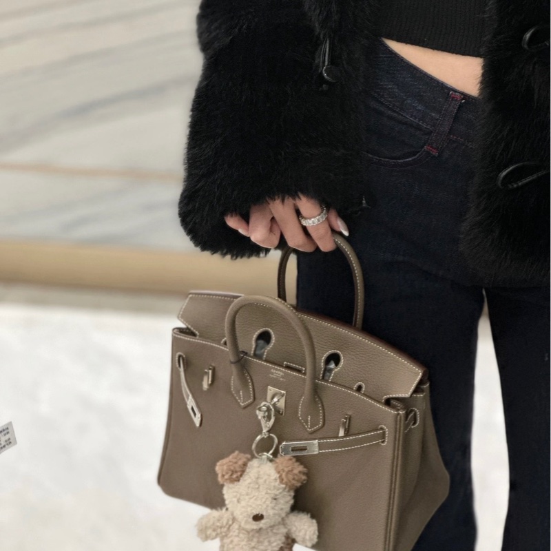 🔥愛馬仕Hermes Birkin 25 大象灰銀扣G刻 全新🆕正品❤️-8