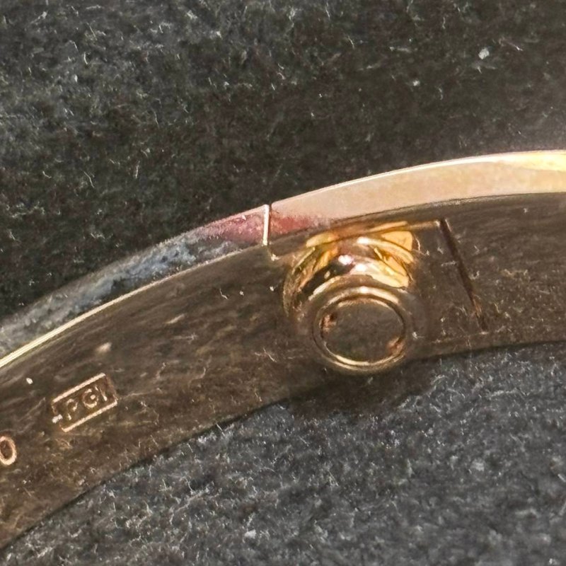 正品Cartier卡地亞 LOVE手環，經典款，4顆鑽石-11
