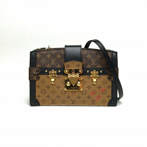 LOUIS VUITTON TrunkClutch軟盒子包拼色PVC晶片肩背包